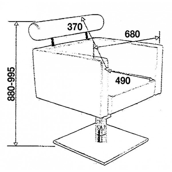 Καρέκλα Κομμωτηρίου Barcelona